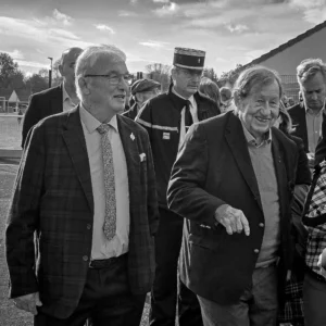 Daniel Grenon, député de l’Yonne, échange avec des élus et autorités lors d’une inauguration officielle à Appoigny